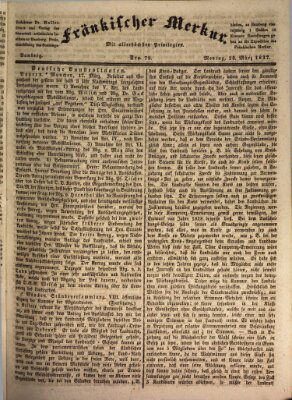 Fränkischer Merkur (Bamberger Zeitung) Montag 20. März 1837