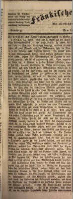 Fränkischer Merkur (Bamberger Zeitung) Mittwoch 19. April 1837