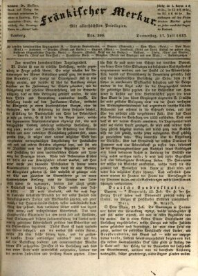 Fränkischer Merkur (Bamberger Zeitung) Donnerstag 27. Juli 1837