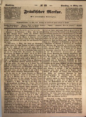 Fränkischer Merkur (Bamberger Zeitung) Samstag 10. März 1838