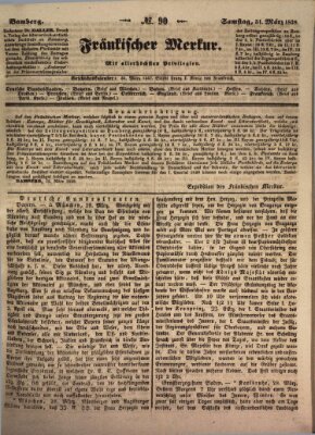 Fränkischer Merkur (Bamberger Zeitung) Samstag 31. März 1838