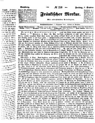 Fränkischer Merkur (Bamberger Zeitung) Freitag 7. September 1838