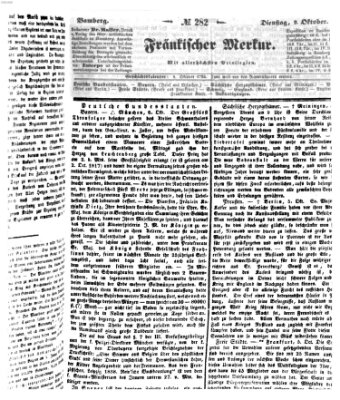 Fränkischer Merkur (Bamberger Zeitung) Dienstag 9. Oktober 1838