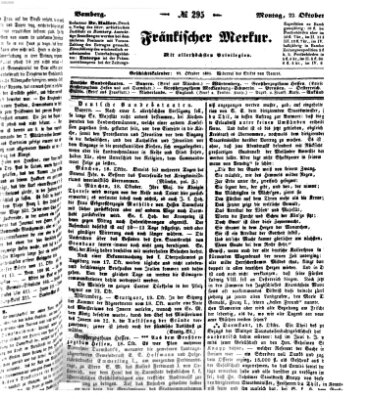 Fränkischer Merkur (Bamberger Zeitung) Montag 22. Oktober 1838