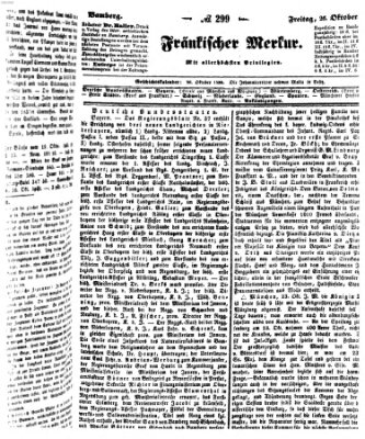 Fränkischer Merkur (Bamberger Zeitung) Freitag 26. Oktober 1838