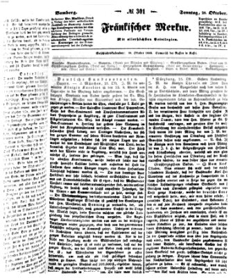 Fränkischer Merkur (Bamberger Zeitung) Sonntag 28. Oktober 1838