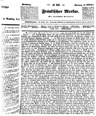 Fränkischer Merkur (Bamberger Zeitung) Montag 29. Oktober 1838