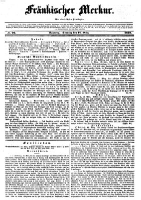 Fränkischer Merkur (Bamberger Zeitung) Sonntag 17. März 1839