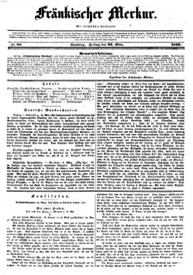 Fränkischer Merkur (Bamberger Zeitung) Freitag 29. März 1839