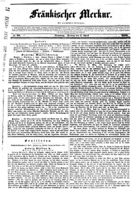 Fränkischer Merkur (Bamberger Zeitung) Freitag 5. April 1839