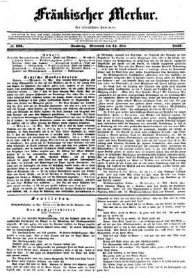 Fränkischer Merkur (Bamberger Zeitung) Mittwoch 15. Mai 1839
