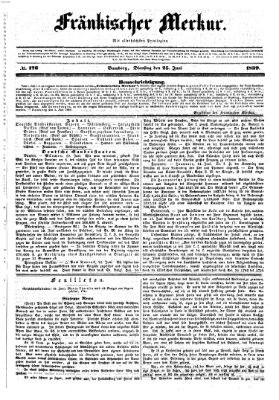 Fränkischer Merkur (Bamberger Zeitung) Dienstag 25. Juni 1839