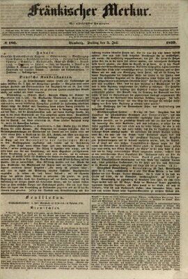 Fränkischer Merkur (Bamberger Zeitung) Freitag 5. Juli 1839