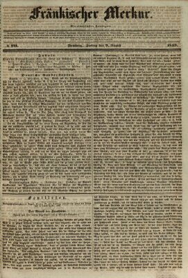 Fränkischer Merkur (Bamberger Zeitung) Freitag 9. August 1839