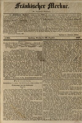 Fränkischer Merkur (Bamberger Zeitung) Montag 30. Dezember 1839