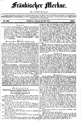 Fränkischer Merkur (Bamberger Zeitung) Dienstag 12. Mai 1840
