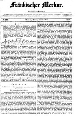 Fränkischer Merkur (Bamberger Zeitung) Montag 25. Mai 1840
