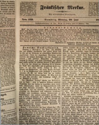Fränkischer Merkur (Bamberger Zeitung) Montag 28. Juni 1841