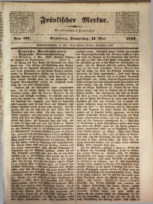 Fränkischer Merkur (Bamberger Zeitung) Donnerstag 11. Mai 1843