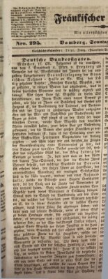 Fränkischer Merkur (Bamberger Zeitung) Sonntag 22. Oktober 1843