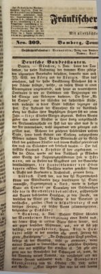 Fränkischer Merkur (Bamberger Zeitung) Sonntag 5. November 1843