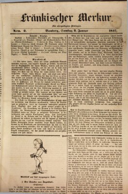 Fränkischer Merkur (Bamberger Zeitung) Samstag 2. Januar 1847