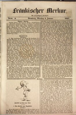 Fränkischer Merkur (Bamberger Zeitung) Montag 4. Januar 1847