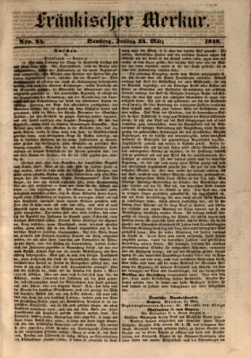 Fränkischer Merkur (Bamberger Zeitung) Freitag 24. März 1848