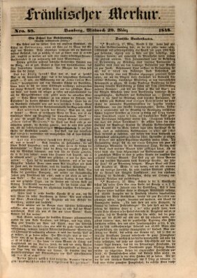Fränkischer Merkur (Bamberger Zeitung) Mittwoch 29. März 1848
