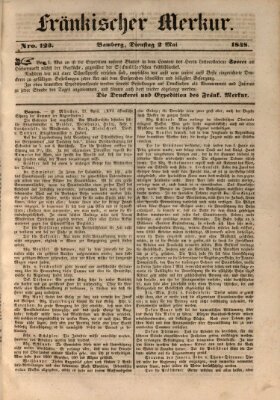 Fränkischer Merkur (Bamberger Zeitung) Dienstag 2. Mai 1848