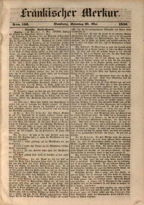 Fränkischer Merkur (Bamberger Zeitung) Sonntag 21. Mai 1848