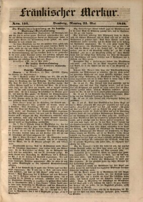 Fränkischer Merkur (Bamberger Zeitung) Montag 22. Mai 1848