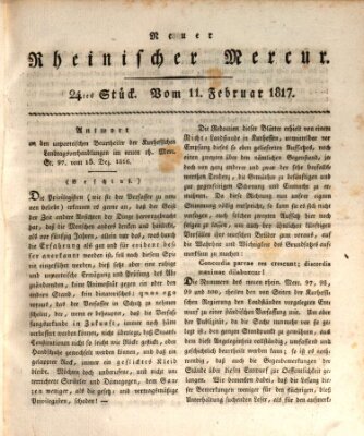 Neuer rheinischer Merkur (Rheinischer Merkur) Dienstag 11. Februar 1817