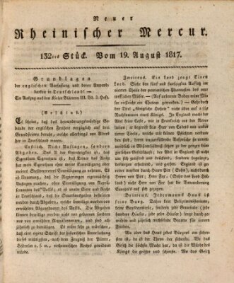 Neuer rheinischer Merkur (Rheinischer Merkur) Dienstag 19. August 1817