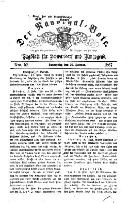 Der Naabthal-Bote Donnerstag 21. Februar 1867