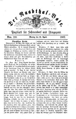 Der Naabthal-Bote Montag 22. April 1867