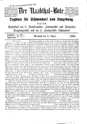 Der Naabthal-Bote Mittwoch 15. April 1868