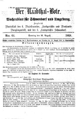 Der Naabthal-Bote Sonntag 16. August 1868