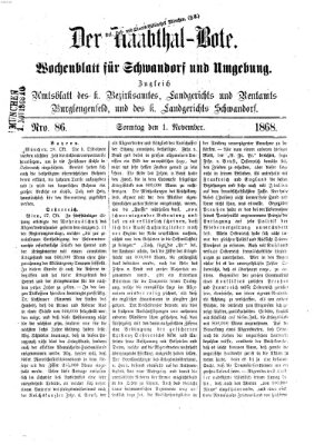 Der Naabthal-Bote Sonntag 1. November 1868