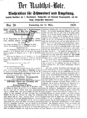 Der Naabthal-Bote Donnerstag 10. März 1870