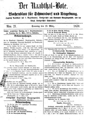 Der Naabthal-Bote Sonntag 13. März 1870