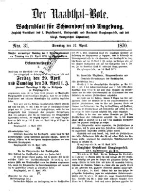 Der Naabthal-Bote Sonntag 17. April 1870