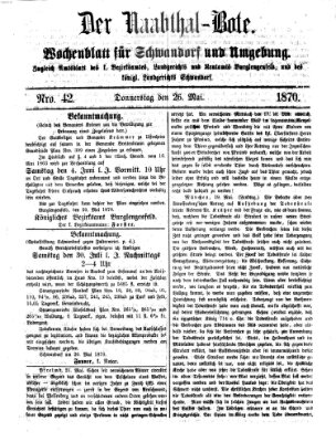 Der Naabthal-Bote Donnerstag 26. Mai 1870