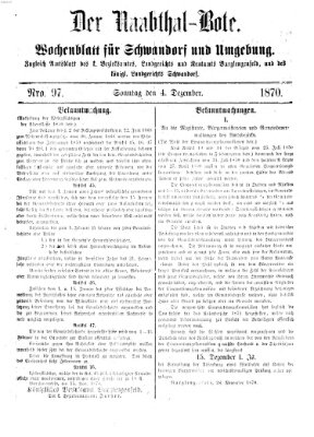 Der Naabthal-Bote Sonntag 4. Dezember 1870