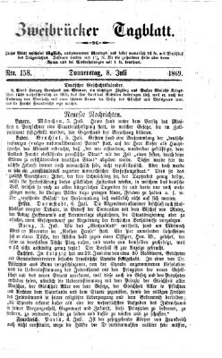 Zweibrücker Tagblatt Donnerstag 8. Juli 1869