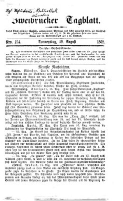 Zweibrücker Tagblatt Donnerstag 19. August 1869