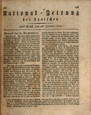 National-Zeitung der Deutschen Donnerstag 9. Juni 1796