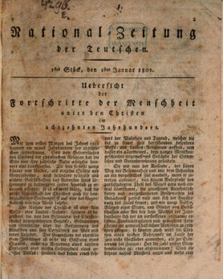 National-Zeitung der Deutschen Donnerstag 1. Januar 1801