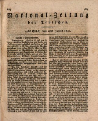 National-Zeitung der Deutschen Donnerstag 16. Juli 1801