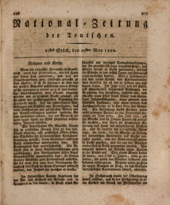National-Zeitung der Deutschen Donnerstag 20. Mai 1802
